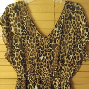Cheetah print Express dress
