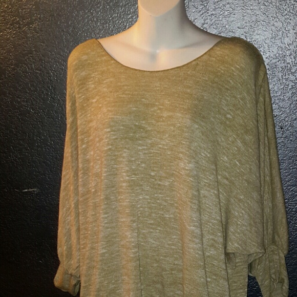 Banded drop waist and dolman sleeves