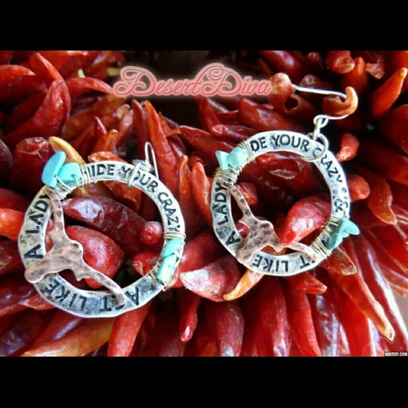 Jewelry - Hide Your Crazy Longhorn Earrings