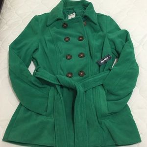 NWT Green Peacoat Jacket