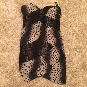 Leopard print bodycon dress