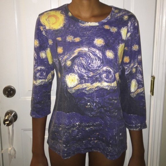 Van Gogh starry night shirt