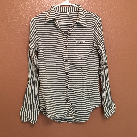 Striped button up