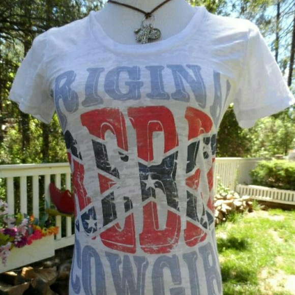 ‼️ CLEARANCE ‼️Rebel Cowgirl Burnout Top - Picture 2 of 2