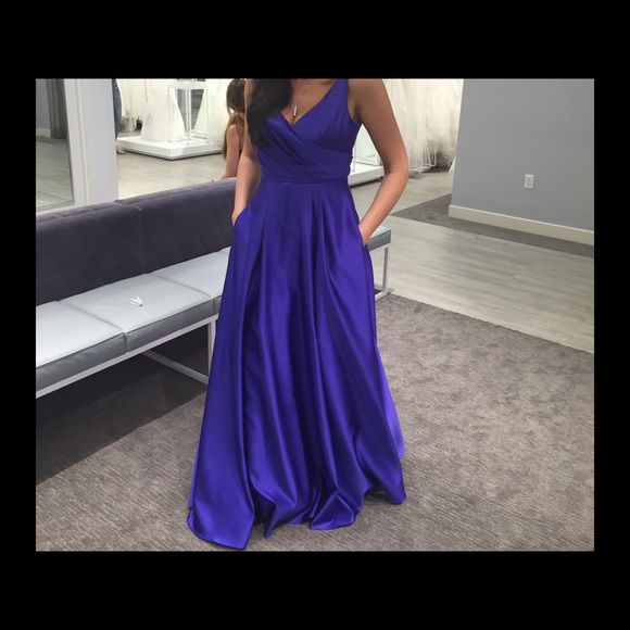 blue violet bridesmaid dresses