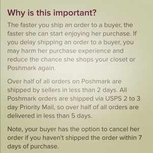 Shipping reminder