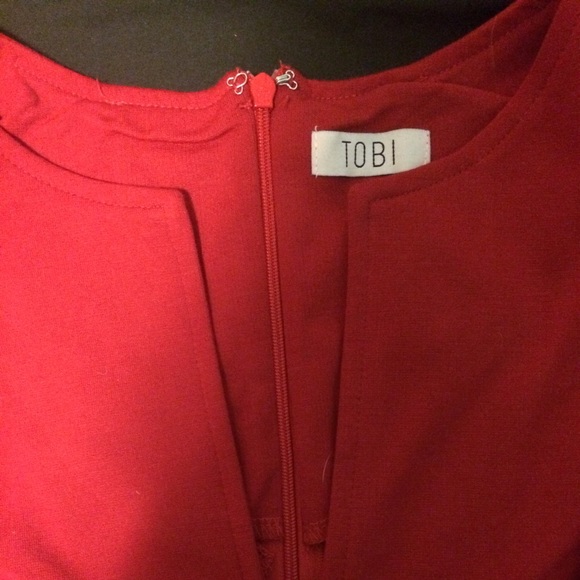 Tobi red bodycon dress - Picture 2 of 2