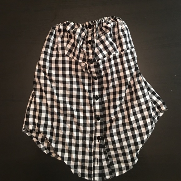 Checkered tube top