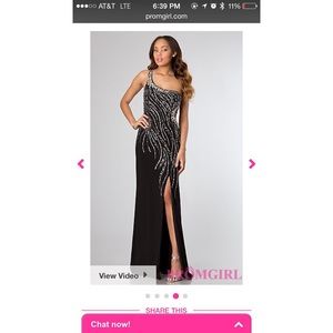 PROM GIRL bejeweled dress