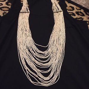 Multi strand beaded necklace