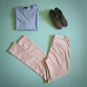 Topshop Moto Leigh Jeans in Bone