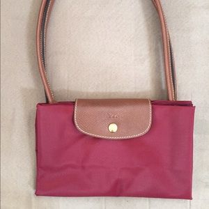 Longchamp handbag large burgandy