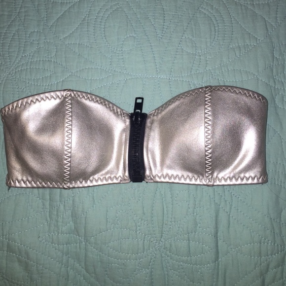 H&M silver swim top