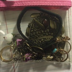 A bag of jewelry including a Brandy bracelet