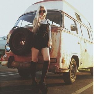 Urban outfitters black vintage overalls