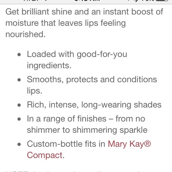 Mary Kay Lip Gloss color: Red Passion - Picture 2 of 2