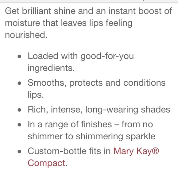 Mary Kay Lip Gloss color: Rock 'n Red - Picture 3 of 3