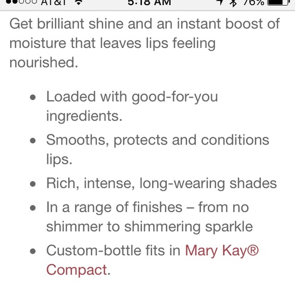 Mary Kay Lip Gloss color: Cream and Sugar - Picture 2 of 2