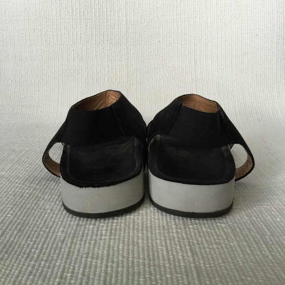 MM6 Maison Martin Margiela Black Sandals Sz 37 - Picture 3 of 4