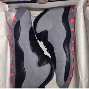 Grey/ Infrared 10's-Kids 4.5