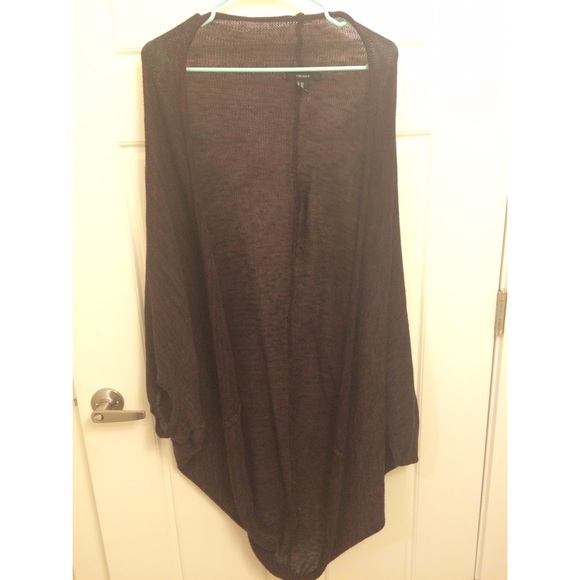 Black and Maroon Cardigan