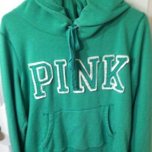 Pink by Victorias Secret Green Hoodie