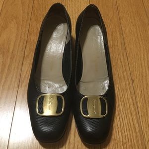 Ferragamo black heels