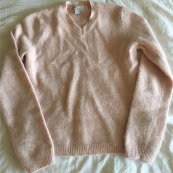Beautiful angora/lambs wool/rabbit rose sweater