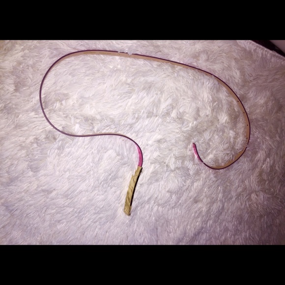 Jimmy Choo Blossom Shimery Pink Patent-L. Belt