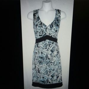 Ann Taylor loft size 2 geometric swirl print dress