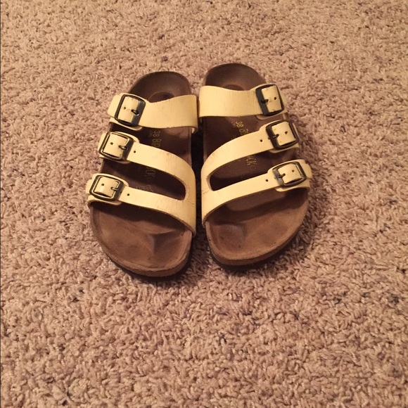 Cream color Birkenstocks