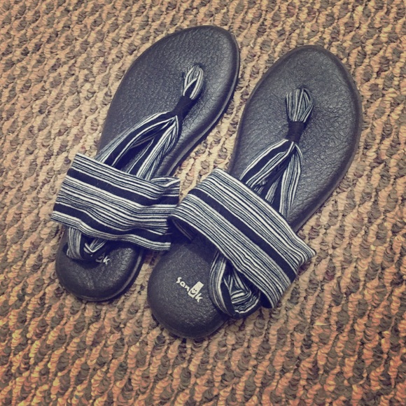 Black and white striped Sanuks!