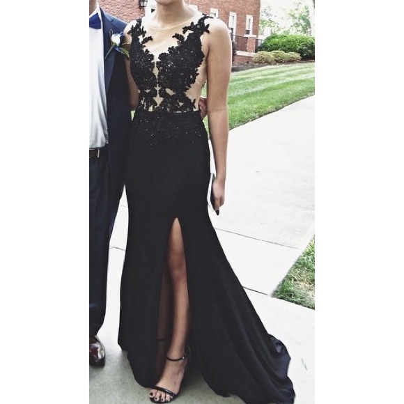 Black Illusion Prom Dress *NEED TO SELL*