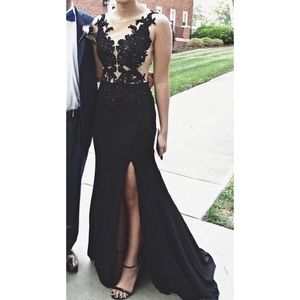 Black Illusion Prom Dress *NEED TO SELL*