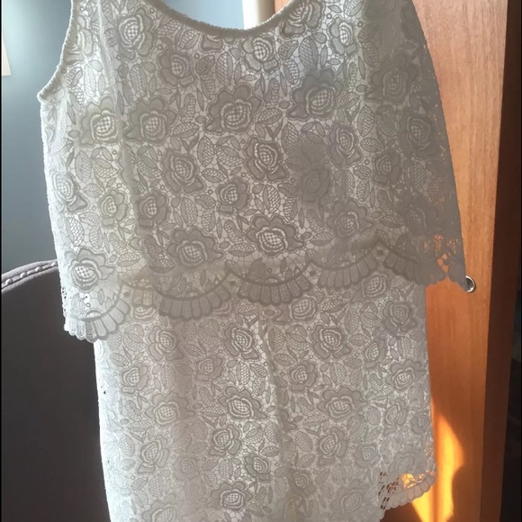 Forever 21 lace cream romper/jumpsuit