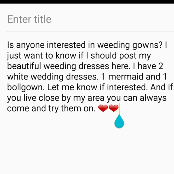 Wedding gowns