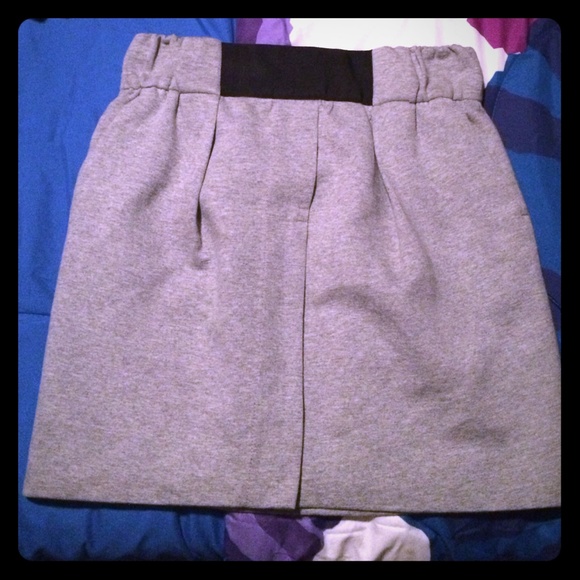 Grey Zara fall or winter skirt, cute w/leggings.