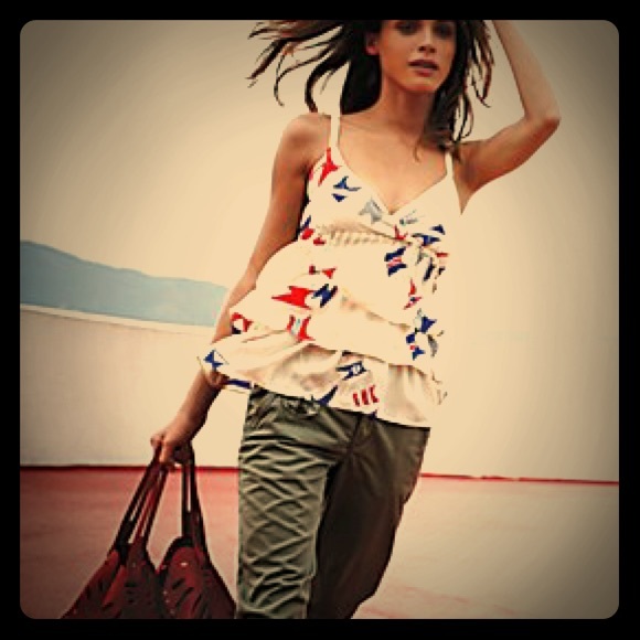 Vibrant Anthropologie blouse!