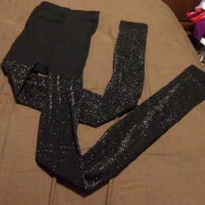 George Black/Silver Leggings