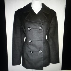 Gap sz xs black wool peacoat