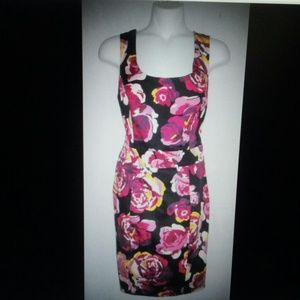 Express size 2 floral watercolor sheath dress