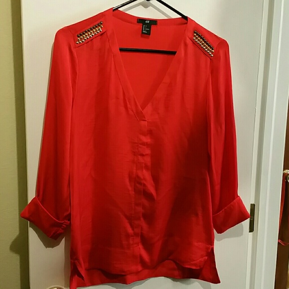 H&M Embellished dress shirt