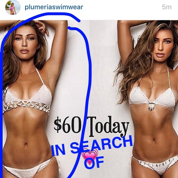 Plumeria swimwear seashell bikini ISO