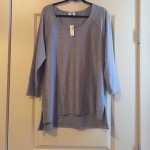 Grey shiny sweatshirt!