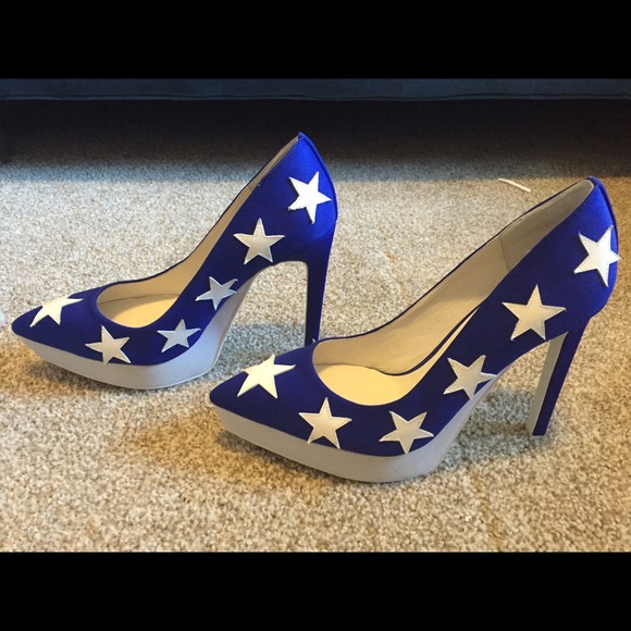 Jeffrey Campbell Tempest heels in Blue Star
