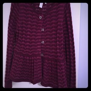 Matilda Jane Grape Leaf Cardi