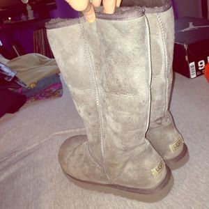 Tall Gray Ugg boots