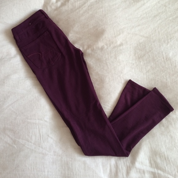 Maroon, straight fit