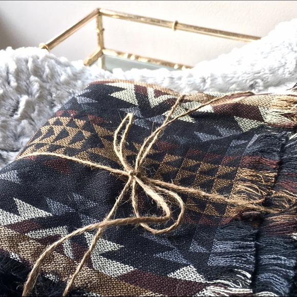 Temp out of stock. Handcrafted Aztec Blanket Scarf