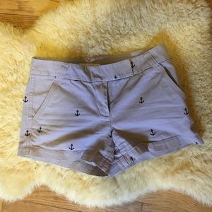 Chino J crew anchor shorts